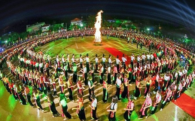 La provincia vietnamita de Yen Bai está lista para recibir certificado de UNESCO para danza Xoe de la etnia Thai. (Fotografía: VNA)
