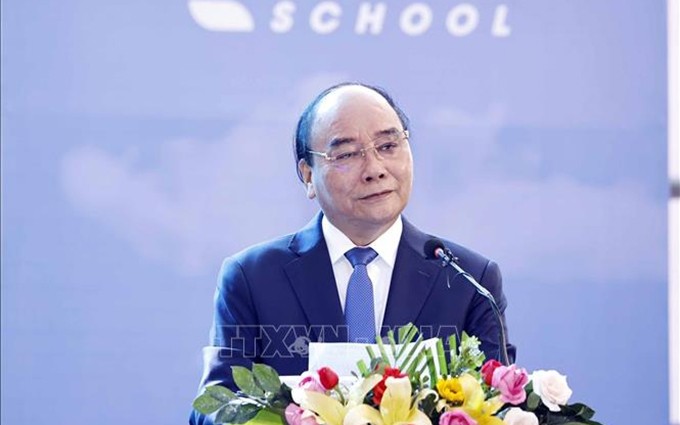 El presidente de Vietnam, Nguyen Xuan Phuc en el evento. (Fotografía: VNA)