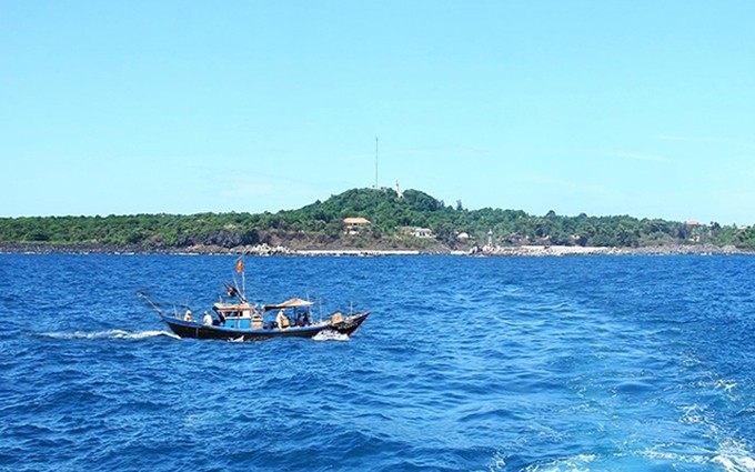 Una vista de la isla de Con Co (Quang Tri).