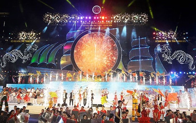 Escena de la apertura del Festival del Mar Nha Trang 2019.