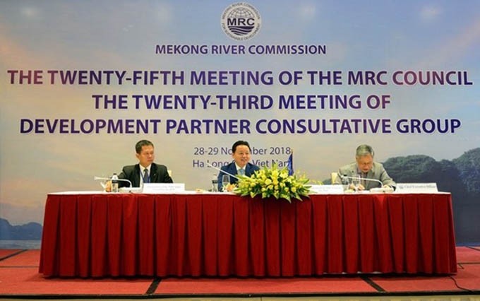 Efectúan en Vietnam reunión 25 del Consejo de Comisión del Río Mekong. (Fuente: VNA)