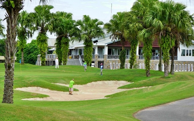 La cancha de golf de Dam Vac, en la provincia de Vinh Phuc, lugar del evento. (Fotografía: Nhan Dan)