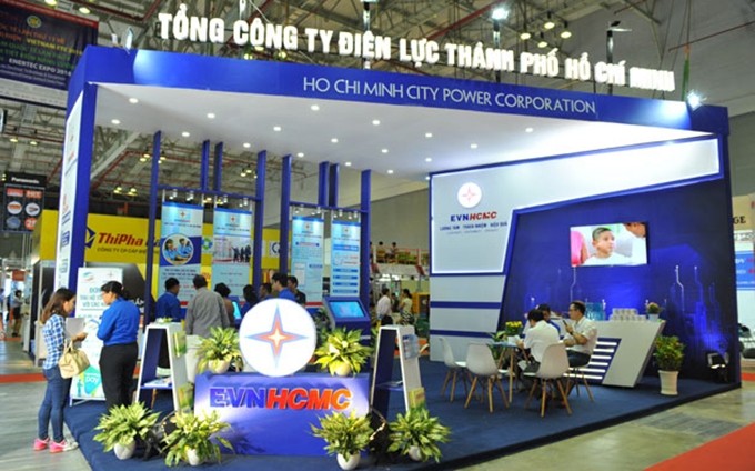 El pabellón de la Corporación de Electricidad de Ciudad Ho Chi Minh en la anterior exposición.