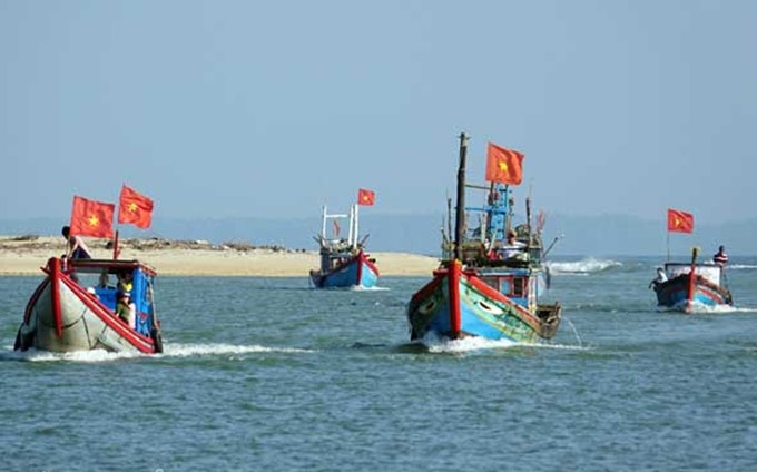 Embarcaciones pesqueras en Quang Ngai, Vietnam. (Fotografía: danviet.vn)