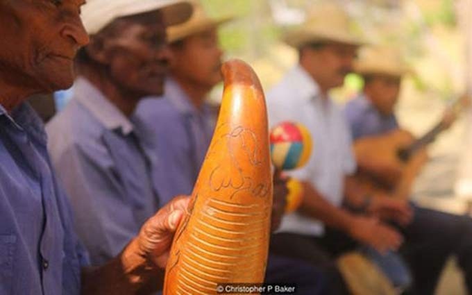 Los instrumentos musicales tradicionales de los taínos. (Fotografía: Christopher Baker)