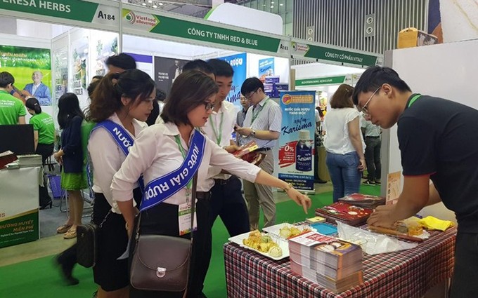 El stand de Vietnam en la feria. (Fotografía: VNA)