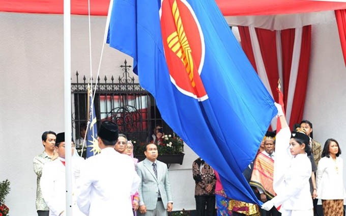 La ceremonia por el 52 aniversario de la fundación de la ASEAN celebrada en México (Fotografía: VNA)