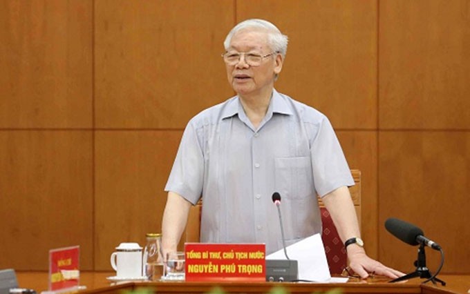 El secretario general del Partido Comunista y presidente de Vietnam, Nguyen Phu Trong. (Fotografía: cand.com.vn)