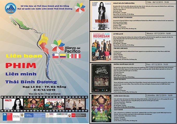  Entrada gratis para el Festival de Cine de la Alianza del Pacífico en Da Nang