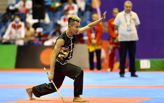 El atleta Do Duc Tri en SEA Games 30.